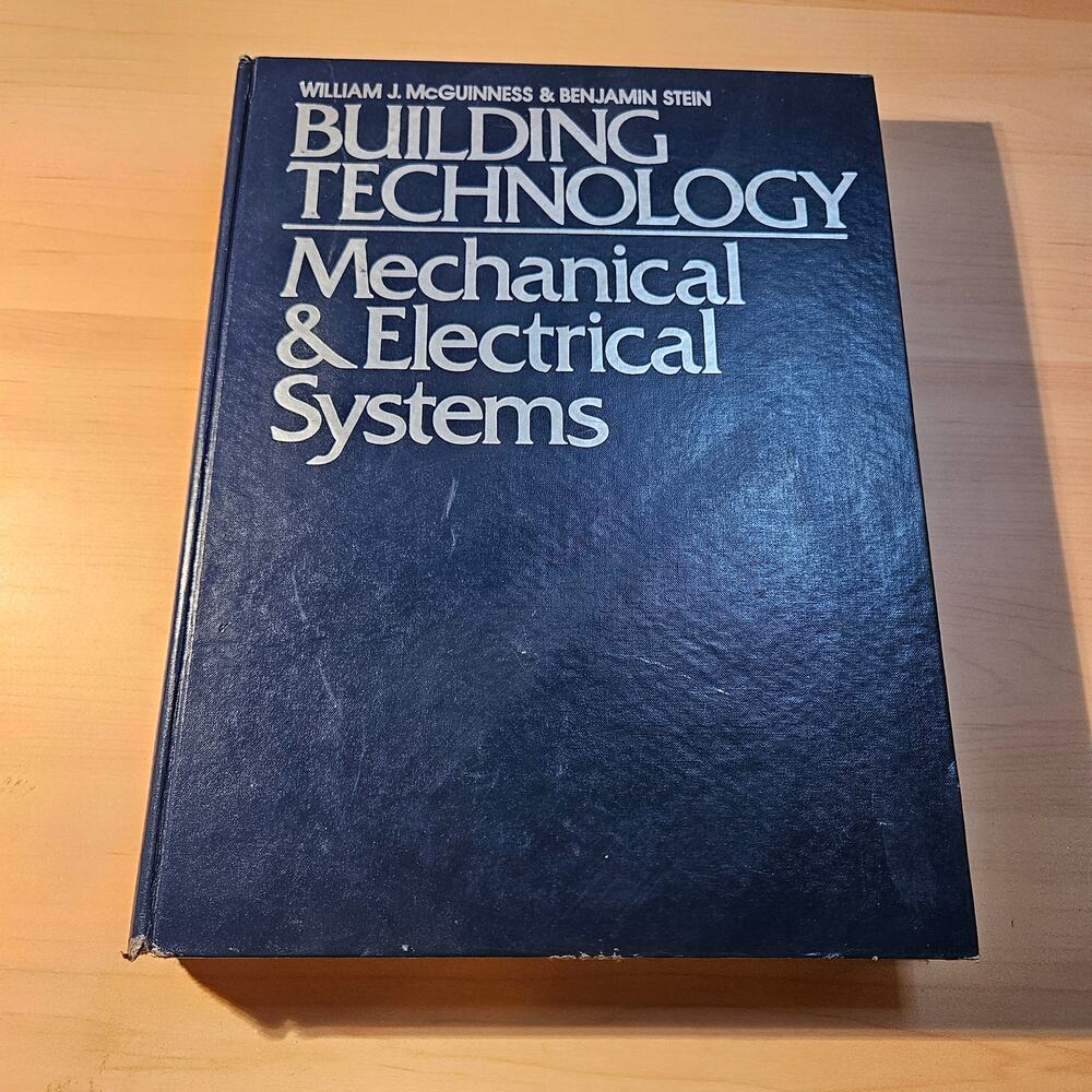 Wiley Building Technology Mechanical and Electrical Systems Hardcover Book 1977